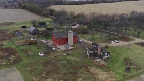 Aerial view of Garfield Farm